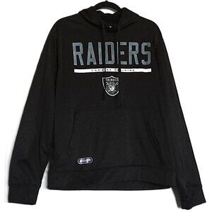 New Raiders NFL Team Combine Training Authentic Hoodie Sweatshirt NWOT Sz L